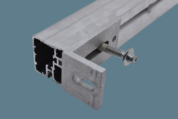 Connecteur profilé SISO angle 40 haut - aluminium brillant