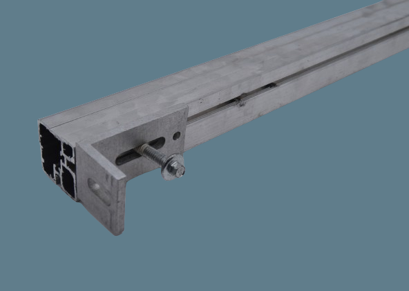 Connecteur profilé SISO angle 40 haut - aluminium brillant