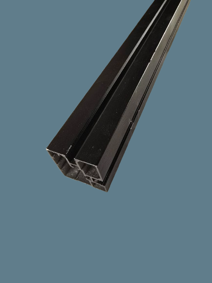 SISO 2K Auflegeschiene UK 40X40 Alu schwarz 5.2m