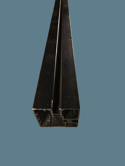 SISO 2K Auflegeschiene UK 40X40 Alu schwarz 5.2m