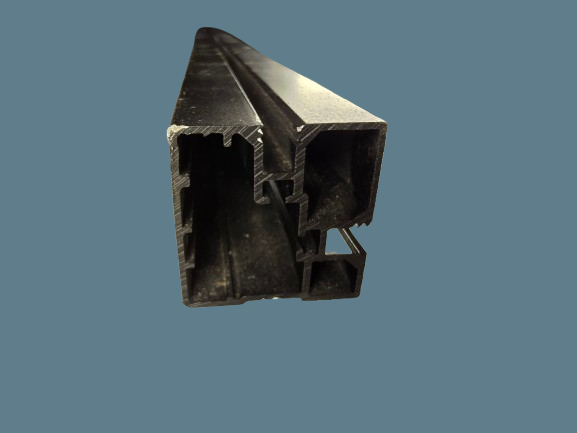 SISO 2K Auflegeschiene UK 40X40 Alu schwarz 5.2m