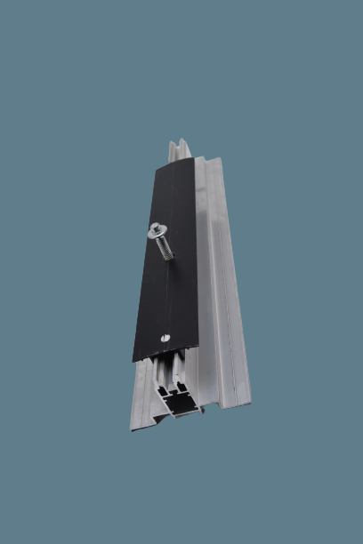 Morsettiera centrale SISO 50 - piatta - ALU anodizzata nera - lunghezza 5,0 m