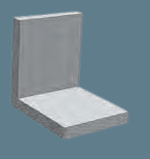 Connecteur d'angle de cadre SISO 60 x 60 x 8 - largeur 50 - aluminium brillant